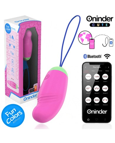 ONINDER CUTE LOVE PLEASURE HUEVO VIBRO ROTADOR 360 SILICONA APP MUNDIAL GRATUITA