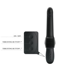 PRETTY LOVE PAZUZU VIBRADOR 3 MODOS DE EMPUJE NEGRO