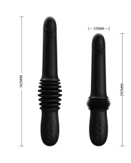 PRETTY LOVE PAZUZU VIBRADOR 3 MODOS DE EMPUJE NEGRO