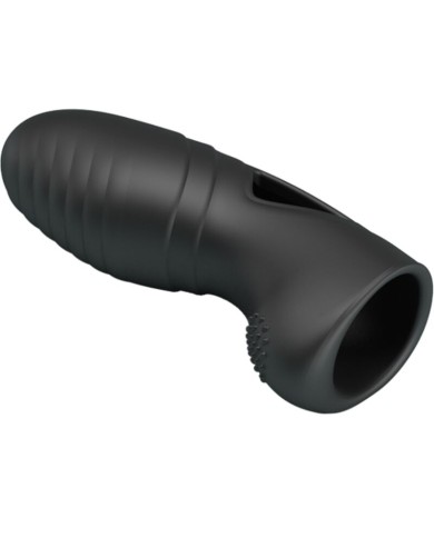 PRETTY LOVE ALAN VIBRADOR DE DEDO SILICONA NEGRO