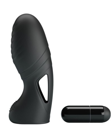 PRETTY LOVE ALAN VIBRADOR DE DEDO SILICONA NEGRO