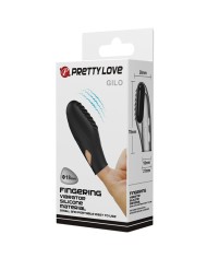 PRETTY LOVE GILO VIBRADOR DE DEDO SILICONA NEGRO