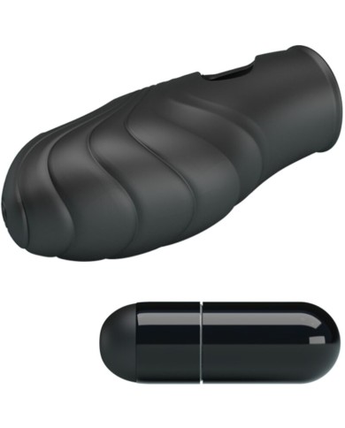 PRETTY LOVE LICH VIBRADOR DE DEDO SILICONA NEGRO