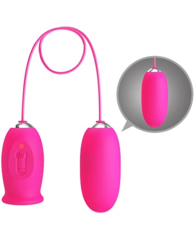 PRETTY LOVE DAISY HUEVO VIBRADOR LENGUA ESTIMULADORA DE CLITORIS ROSA
