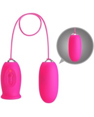 PRETTY LOVE DAISY HUEVO VIBRADOR LENGUA ESTIMULADORA DE CLITORIS ROSA