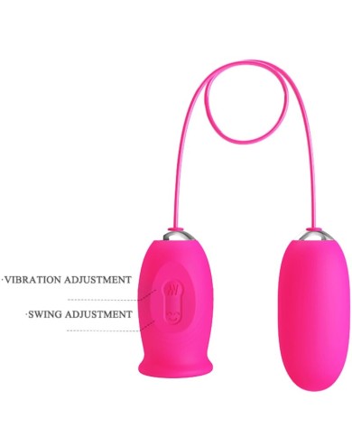 PRETTY LOVE DAISY HUEVO VIBRADOR LENGUA ESTIMULADORA DE CLITORIS ROSA