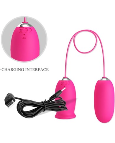 PRETTY LOVE DAISY HUEVO VIBRADOR LENGUA ESTIMULADORA DE CLITORIS ROSA