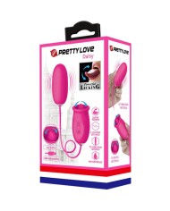 PRETTY LOVE DAISY HUEVO VIBRADOR LENGUA ESTIMULADORA DE CLITORIS ROSA