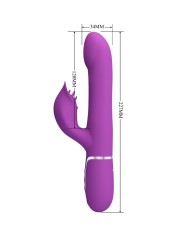 PRETTY LOVE VIBRADOR ESTIMULADOR MULTIFUNCION 4 EN 1 MORADO