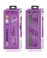 PRETTY LOVE DEJON VIBRADOR RABBIT MULTIFUNCION 3 EN 1 MORADO