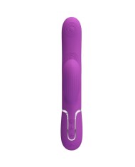 PRETTY LOVE PERLITA VIBRADOR RABBIT MULTIFUNCION 3 EN 1 MORADO