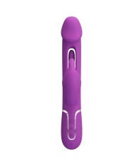 PRETTY LOVE KAMPAS VIBRADOR RABBIT MULTIFUNCION 3 EN 1 MORADO