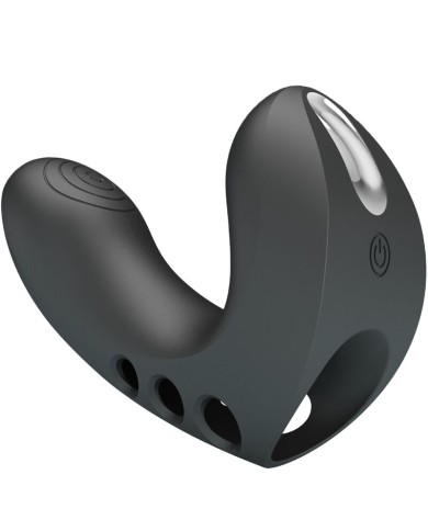PRETTY LOVE CAMELIA VIBRADOR DE DEDO 7 VIBRACIONES NEGRO