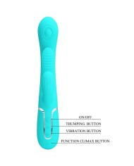 PRETTY LOVE SHANIA TRIPLE VIBRADOR RABBIT MULTIFUNCION 3 EN 1