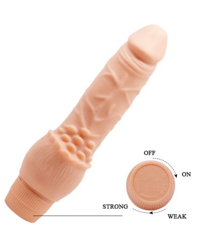 BAILE BARBARA VIBRADOR REALISTICO 195 CM NATURAL