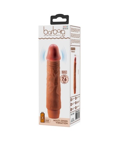 BAILE JEFF VIBRADOR REALISTICO 195 CM MULATO