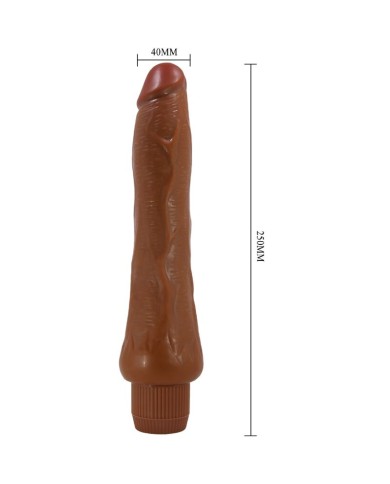 BAILE DRYAD VIBRADOR REALISTICO 25 CM MULATO