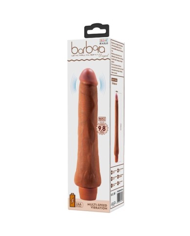 BAILE DRYAD VIBRADOR REALISTICO 25 CM MULATO