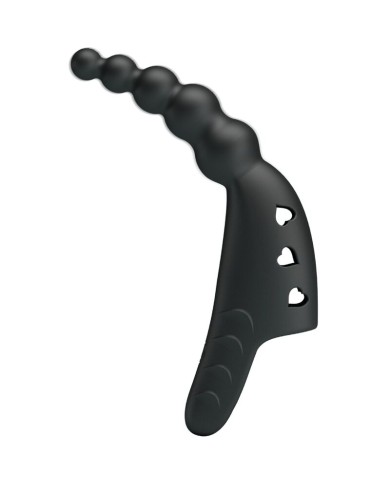 PRETTY LOVE JORDIN VIBRADOR DE DEDO 10 VIBRACIONES NEGRO