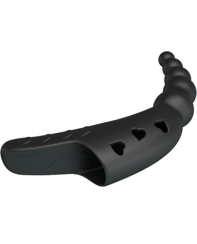 PRETTY LOVE JORDIN VIBRADOR DE DEDO 10 VIBRACIONES NEGRO