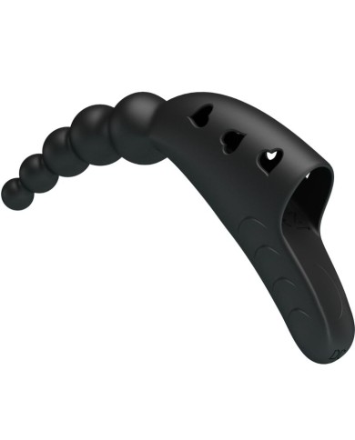PRETTY LOVE JORDIN VIBRADOR DE DEDO 10 VIBRACIONES NEGRO