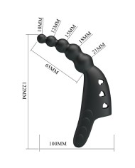 PRETTY LOVE JORDIN VIBRADOR DE DEDO 10 VIBRACIONES NEGRO