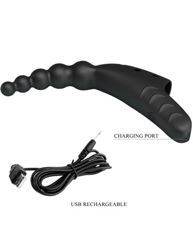 PRETTY LOVE JORDIN VIBRADOR DE DEDO 10 VIBRACIONES NEGRO