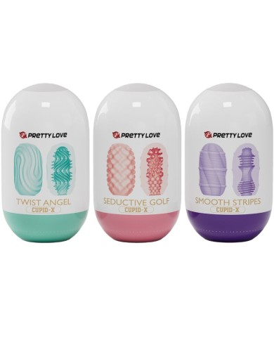 PRETTY LOVE CUPID X 18 MASTURBADORES MASCULINOS DIFERENTES TEXTURAS