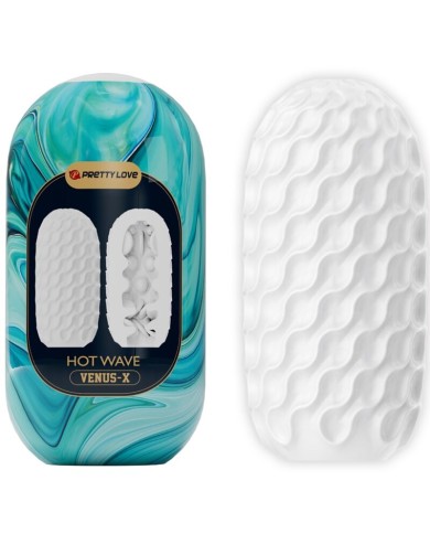 PRETTY LOVE HOT WAVE MASTURBADOR MASCULINO SILICONA BLANCO PRETTY LOVE HOT WAVE MASTURBADOR MASCULINO SILICONA BLANCO