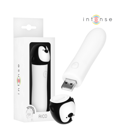INTENSE RICO BALA VIBRADORA PINGUINO RECARGABLE USB 10 X 22 CM