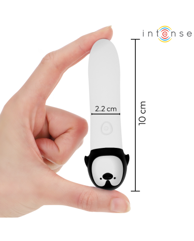 INTENSE RICO BALA VIBRADORA PINGUINO RECARGABLE USB 10 X 22 CM