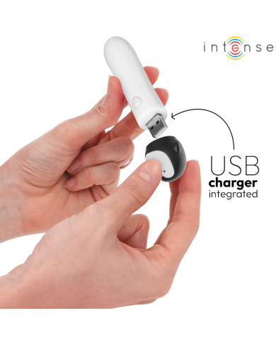 INTENSE RICO BALA VIBRADORA PINGUINO RECARGABLE USB 10 X 22 CM