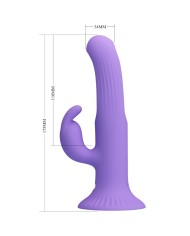 PRETTY LOVE KILLMOULIS VIBRADOR RABBIT 12 MODOS DE VIBRACION MORADO