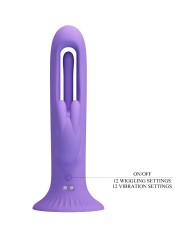 PRETTY LOVE KILLMOULIS VIBRADOR RABBIT 12 MODOS DE VIBRACION MORADO