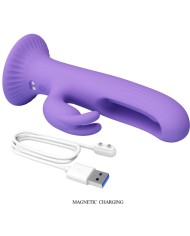 PRETTY LOVE KILLMOULIS VIBRADOR RABBIT 12 MODOS DE VIBRACION MORADO