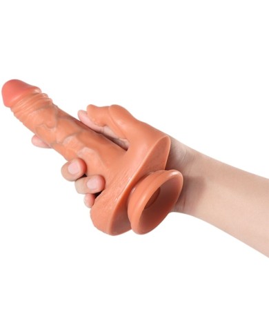 SHEQU JULIAN DILDO Y ESTIMULADOR DE CLITORIS CON VIBRACION Y CONTROL REMOTO 16 CM