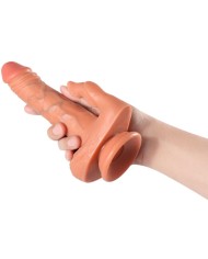SHEQU JULIAN DILDO Y ESTIMULADOR DE CLITORIS CON VIBRACION Y CONTROL REMOTO 16 CM