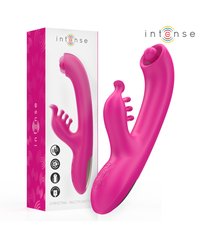 INTENSE CHRISTINA VIBRADOR MULTIFUNCION RABBIT 225 CM ROSA