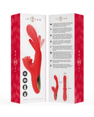 INTENSE JESSICA VIBRADOR MULTIFUNCION ESTIMULACION CLITORIS 248 CM ROJO