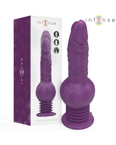 INTENSE TATUM VIBRADOR MULTIFUNCION CON VIBRACION UP AND DOWN 24 CM MORADO