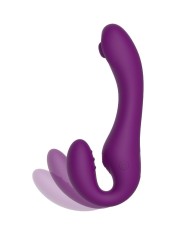 XOCOON STRAPLESS STRAP ON VIBRADOR 2 EN 1 CON CONTROL REMOTO MORADO