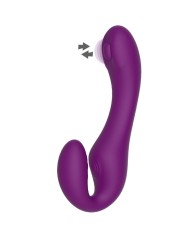 XOCOON STRAPLESS STRAP ON VIBRADOR 2 EN 1 CON CONTROL REMOTO MORADO