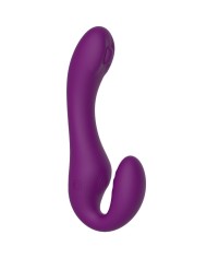 XOCOON STRAPLESS STRAP ON VIBRADOR 2 EN 1 CON CONTROL REMOTO MORADO