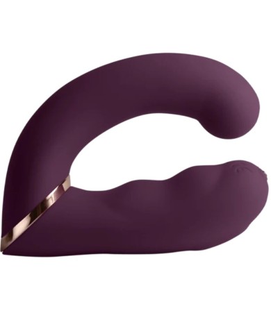 ROCKS OFF GEMINI VIBRADOR DUAL PUNTO G Y ESTIMULADOR CLITORIS MORADO