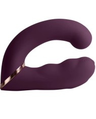 ROCKS OFF GEMINI VIBRADOR DUAL PUNTO G Y ESTIMULADOR CLITORIS MORADO