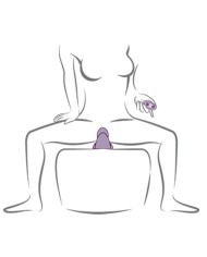 ROCKS OFF RUBY GLOW VIBRADOR SIT ON MORADO