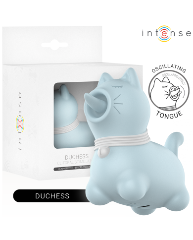 INTENSE DUCHESS ESTIMULADOR CON LENGUA ROTATIVA 360º AZUL