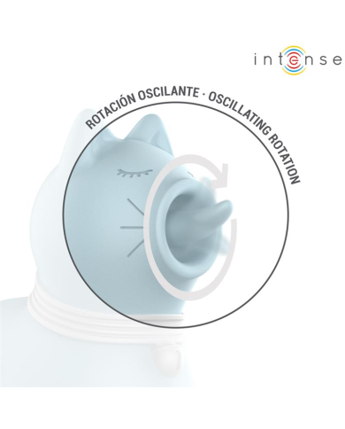 INTENSE DUCHESS ESTIMULADOR CON LENGUA ROTATIVA 360º AZUL