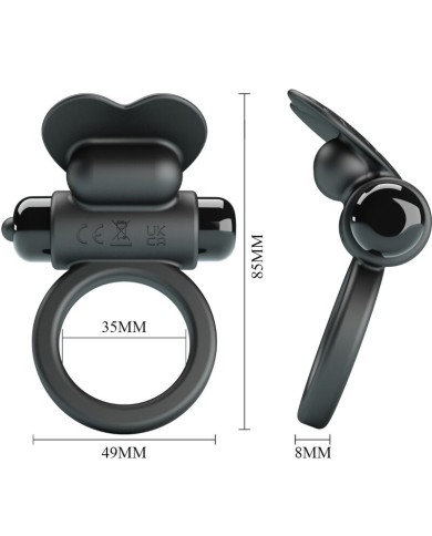 PRETTY LOVE DEBONAIRE ANILLO VIBRADOR CONEJO 10 VIBRACIONES NEGRO PRETTY LOVE DEBONAIRE ANILLO VIBRADOR CONEJO 10 VIBRACIONES NEGRO