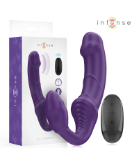 INTENSE JILL VIBRADOR DOBLE 20 CM VIOLETA CONTROL REMOTO